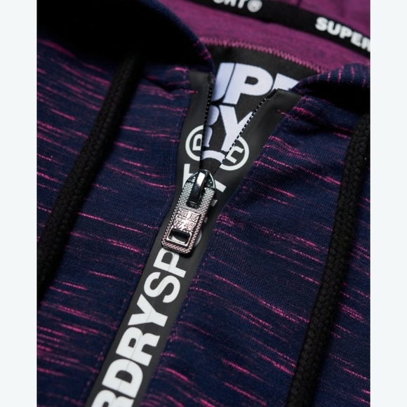 𝅺SUPERDRY Sport Gym Tech Luxe Crop Hoodie - Women's - Picture 6 of 14